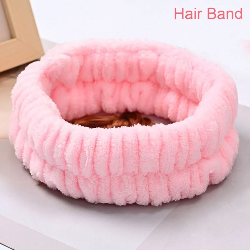 QuiteGirl Custom Sports Wrist Cuffs Sweat Band Hair band set for Adults Cheap Wholesale Coral fleece Microfiber Fabric Material