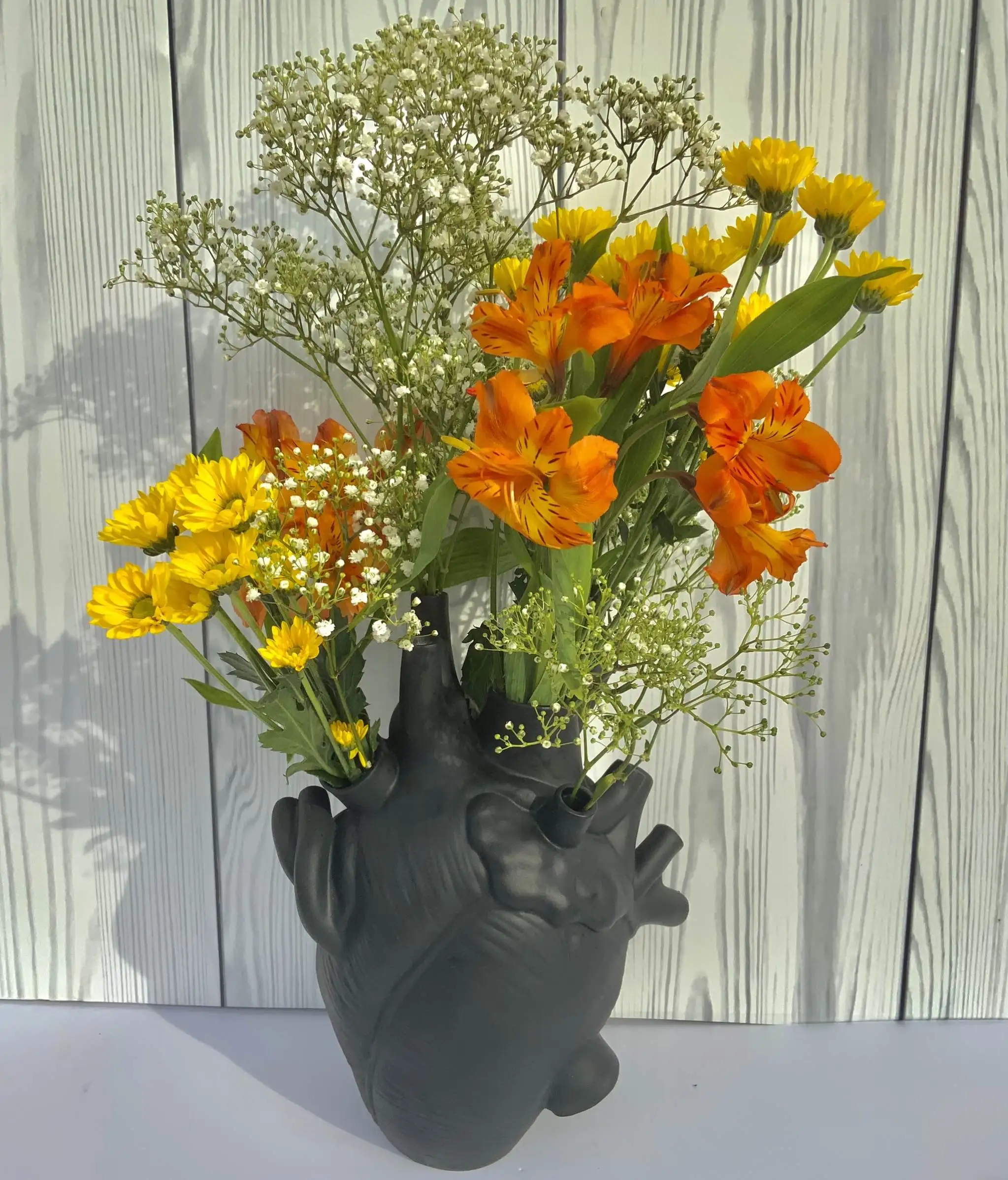 
 Анатомическая керамическая декоративная ваза в форме сердца, скульптура, украшение для дома, белые вазы, цветочный горшок, держатель для растений, Настольная Ваза, художественные подарки  