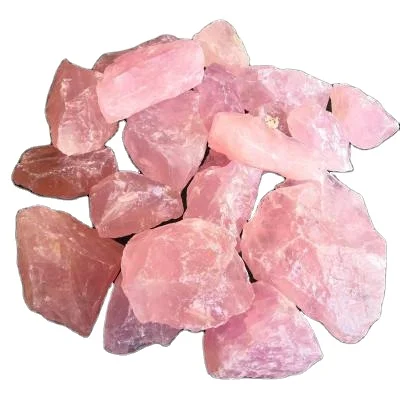 Natural   Macrobead raw Rose Quartz Rock Crystal Healing Stones Gravel Stone  Reiki Healing Chip  Rough Gemstone
