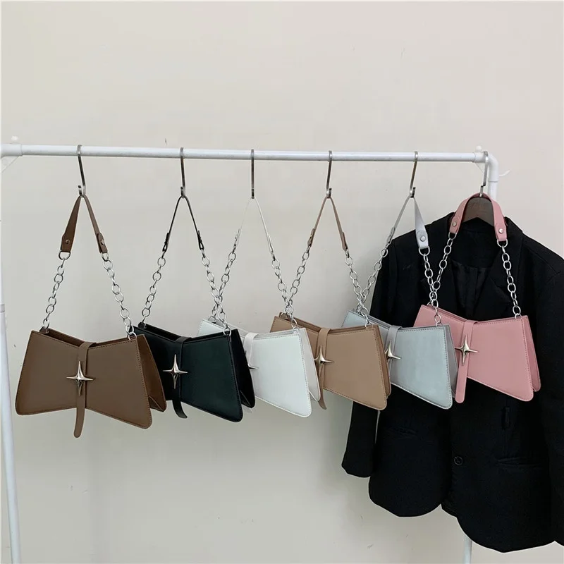 2024 Luxury Leather Trendy Purse Thick Chain small Tote shoulder Bags for Women Handbag