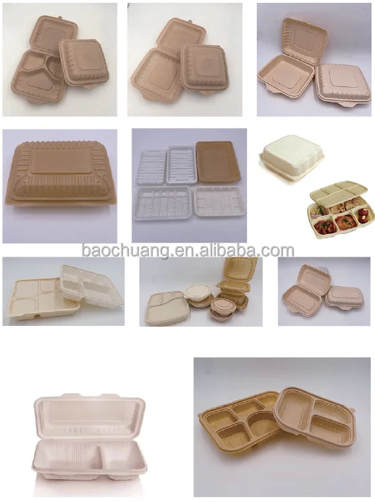 Factory Direct Sale Disposable Straw Lunch Box Clamshell Box Tableware Making Machine