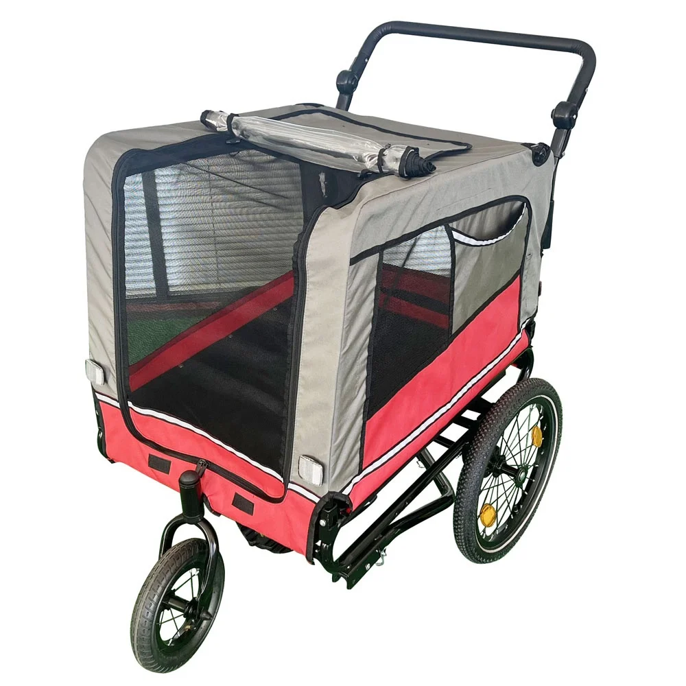 China Bike Dog Trailer Bicycle Trailer for Pets Folding Dog Carrier
