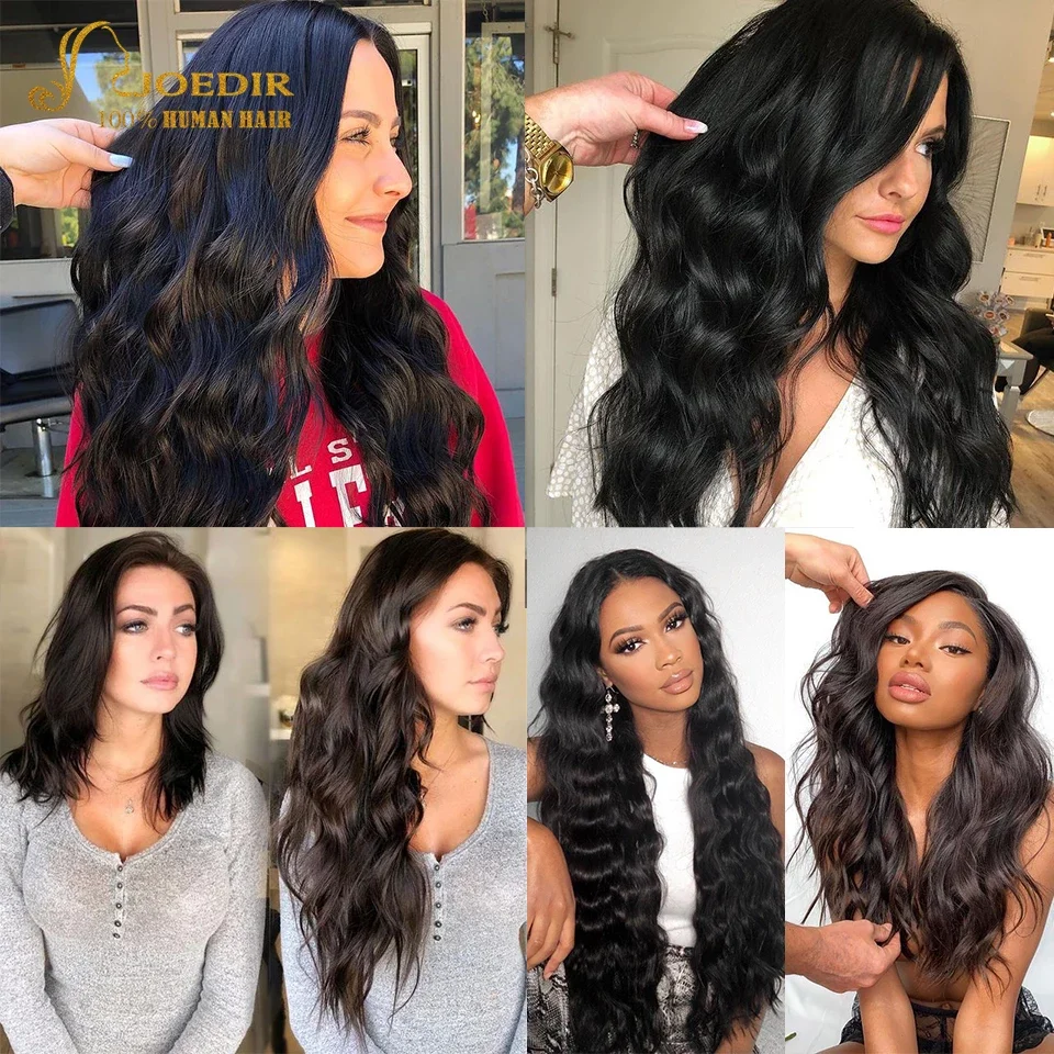 Joedir Cheap 13x4 Lace Front Wigs Glueless Swiss Lace Frontal Raw Indian Virgin Cuticle Aligned Straight Wave Human Hair Wigs