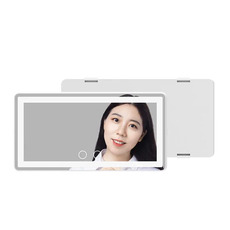 Hot Sale Rechargeable Led Light Makeup Mirror Clip On Car Sun Visor Touch Sensor Switch Brightness Adjustable Mirror For Girt