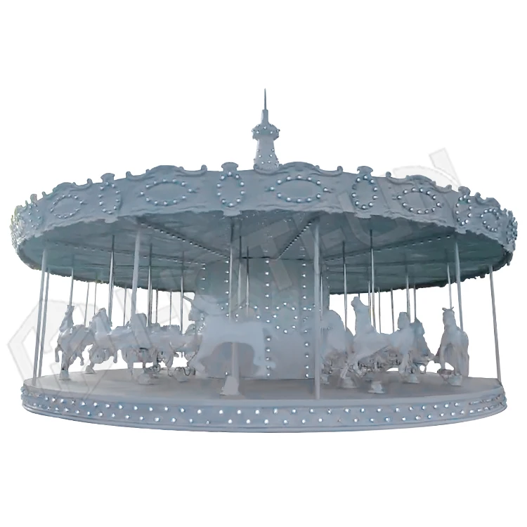 Delicate Attractive High Quality Amusement Park Ride 36 Seats Carousel Ride For Sale
