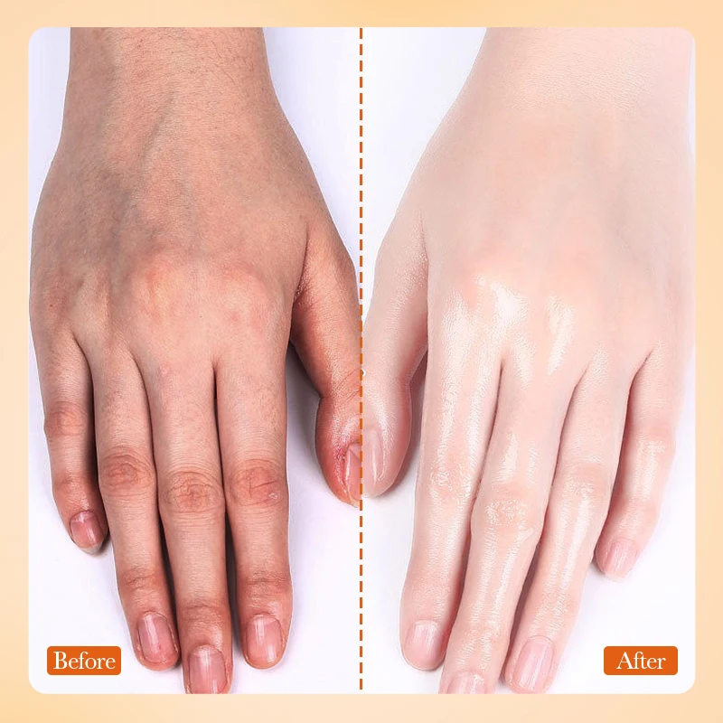 OEM SADOER Organic Whitening Hand Mask Elbow Joint Gloves Lightening and Natural Moisturizing Nourishing for Dark Skin Wholesale