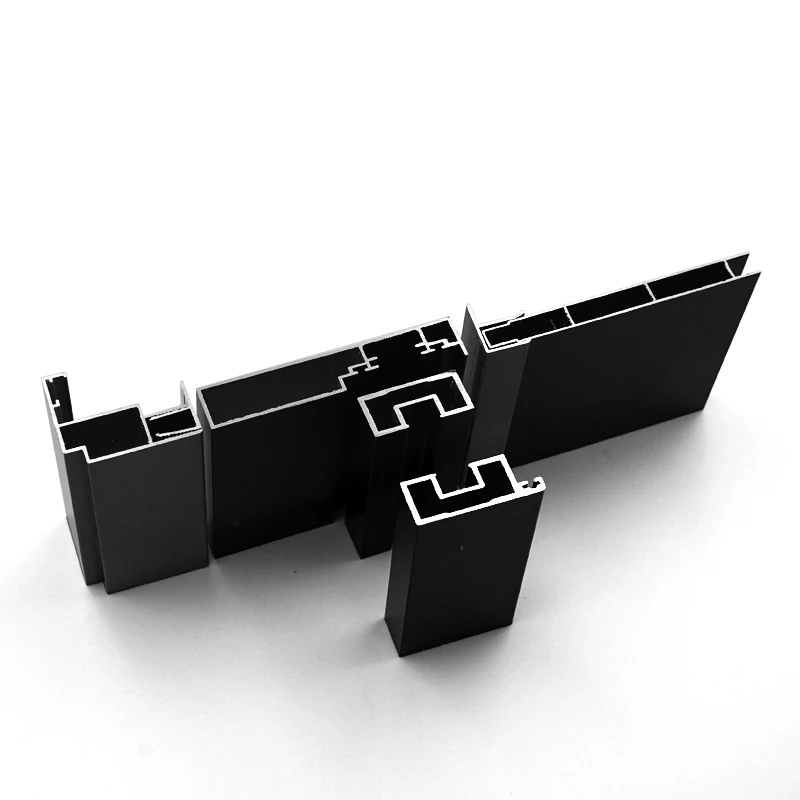 Custom Modern Style Aluminum Extrusion Window Frame and Barn Door Profiles Building Decoration Material Accessories