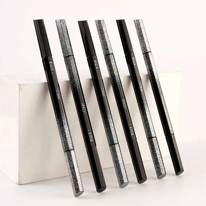 Sticky custom vegan makeup private label waterproof magic glitter glue adhesive liquid eyeliner