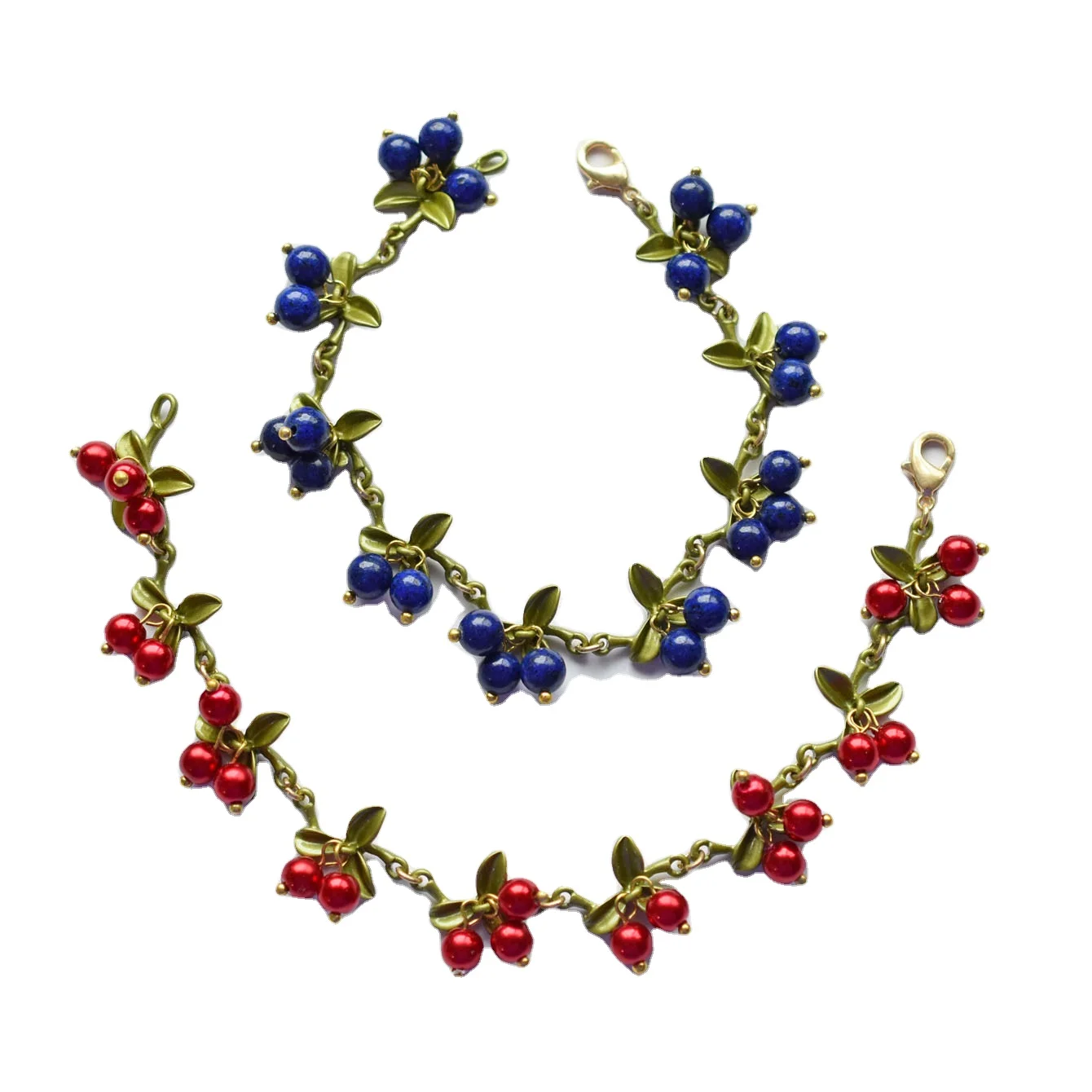 Весенние женские браслеты с растениями