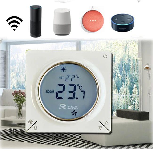 Wireless Room Electric Water Floor Heater Zigbee Smart Wifi Home Thermostat Controller for Electric Heating Floors