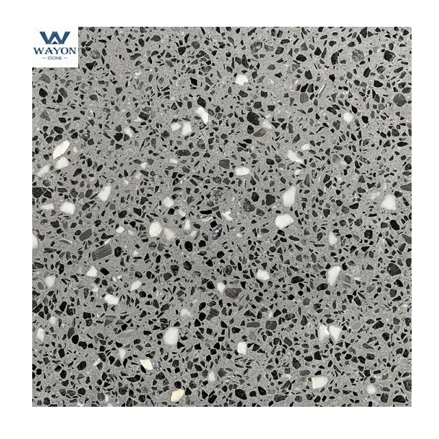 Terrazzo Table Grey cement terrazzo stone for flooring decoration furniture designs