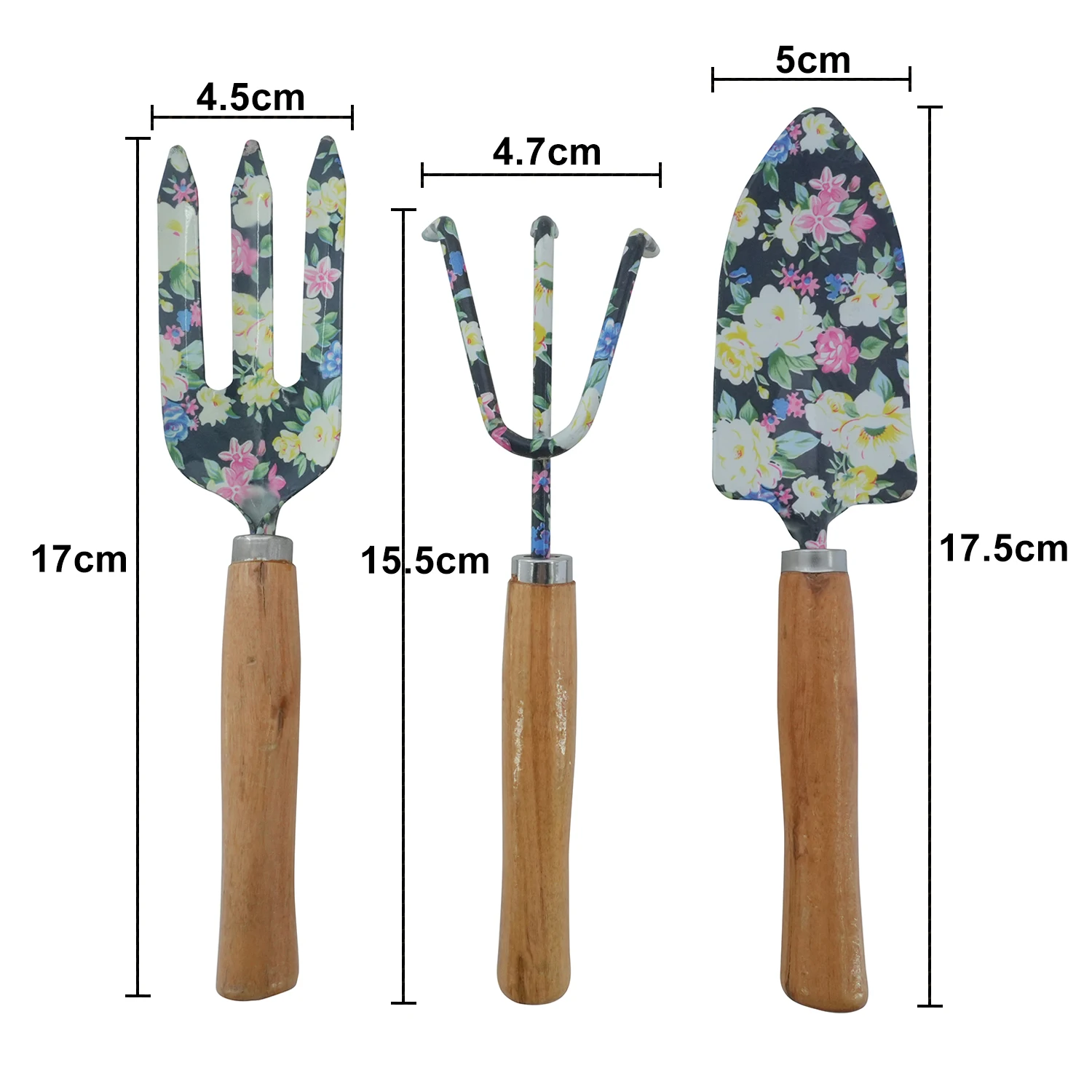Winslow & Ross wholesale 3 in 1 home garden supplies tools wooden handle manual hand tool kits