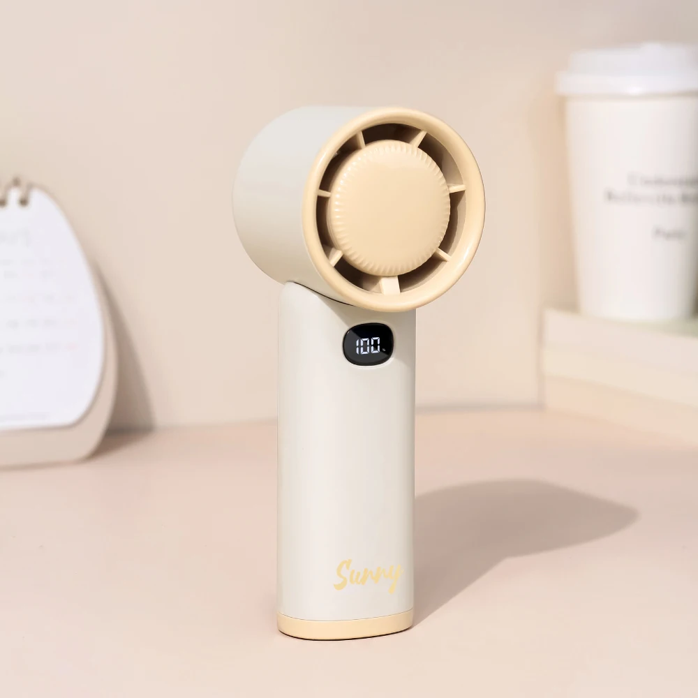 4000mAh Battery Rechargeable Portable Handheld Fan 120 Speeds Adjustable Turbo Mini Fan Personal Fan Digital Display,Gifts