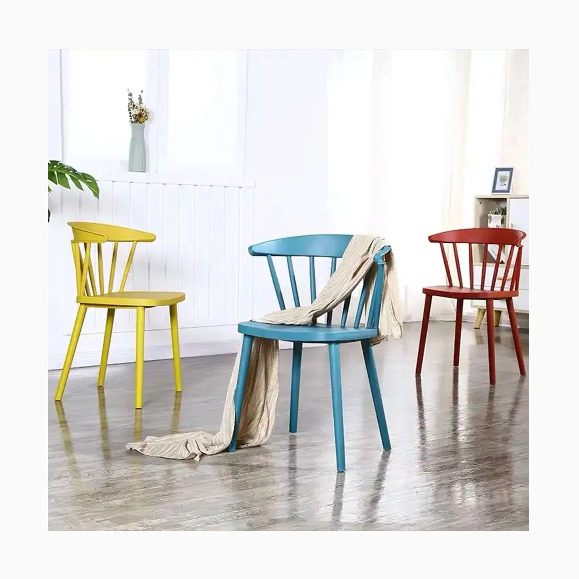 [ZUOAN IMPRESSIVE]Outdoor Furniture Domestic Market Selling Number One Plastic Chair PVC Leisure Decor Indoor Furniture