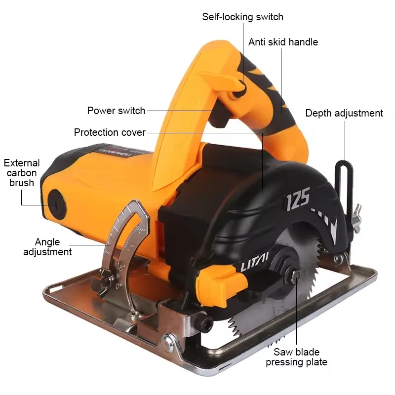 Premium Circular Saw Concrete Cutter Slotting Machine Industrial Grade Multifunctional Tile Cutting Saw for Marble Wood Stone