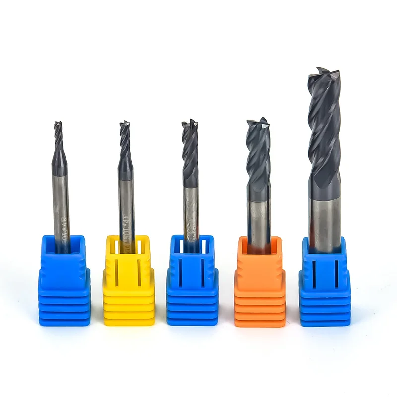4 flutes manufacturer endmil with competitive price cnc router bits 6 mm endmill 55 hrc Metal endmill cutter