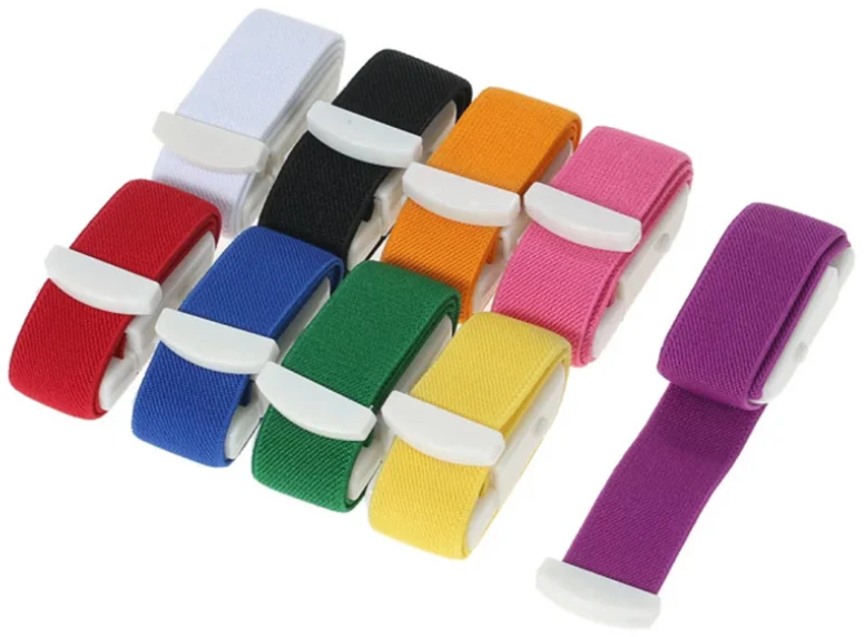 Risenmed Recyclable Surgical Blood Collection Buckle Elastic Medical Quick Release Nylon Buckle Tourniquet