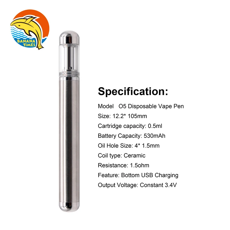  Bananatimes Wholesale CBD oil pen O-8 Empty 1ml vapes e cigarettes