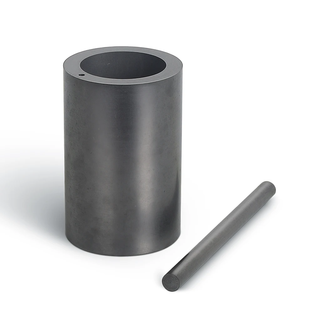 isostatic graphite crucible set for Indutherm casting machine VC400 VC500 VC600 crucible with stopper casting crucible set