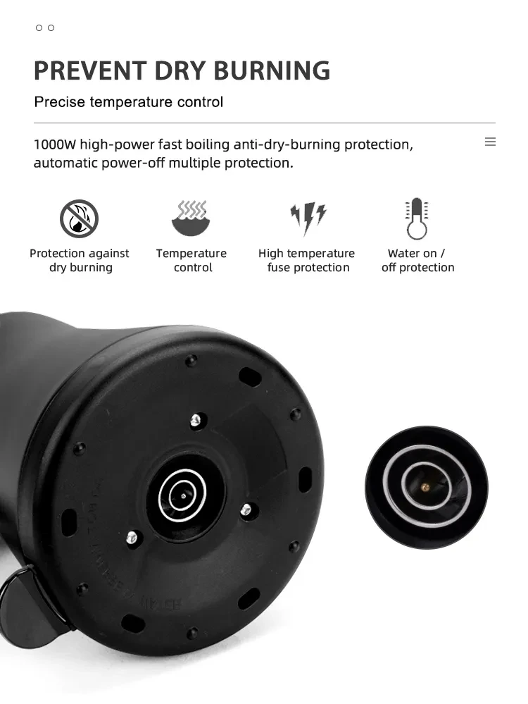 AECCN hotel home kitchen restaurant high power goose neck stainless steel tea water boiler electric kettle