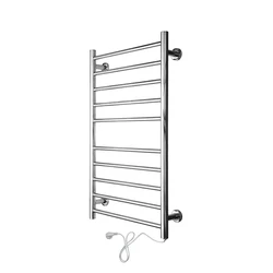KTW109N10 High Quantity Ladder Style Polished Bathroom Electric Towel Rack