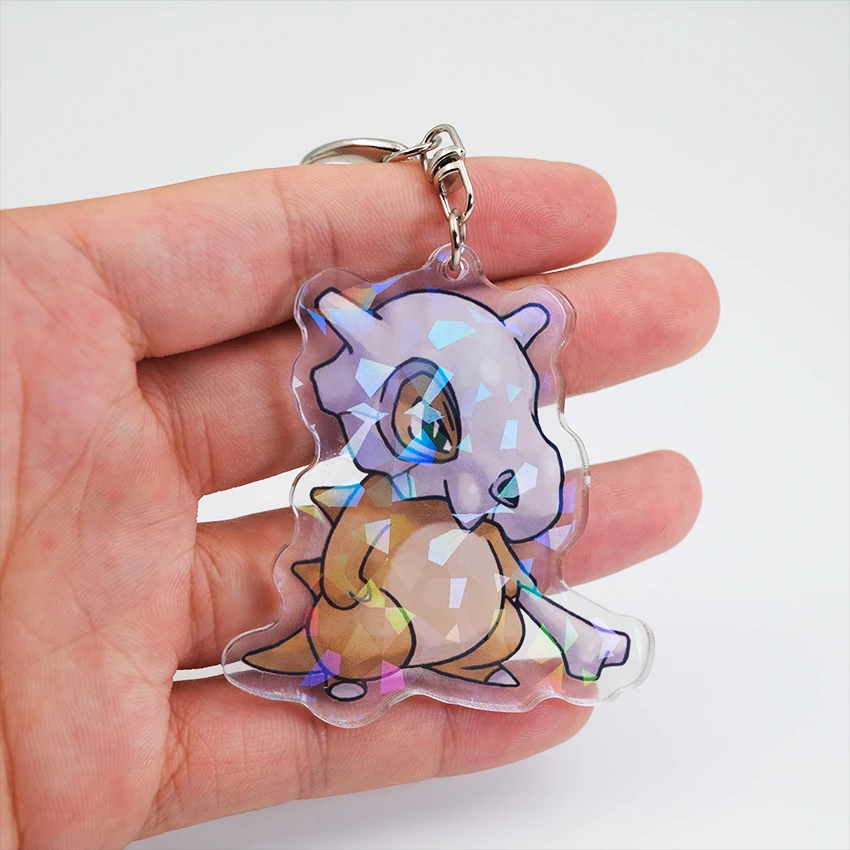 
FREE SAMPLE glitter hologram double side print custom charm anime acrylic keychain with your logo design 