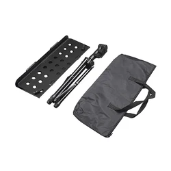 Hot Selling Dual-use Desktop Book Stand Metal Music Stand With Black Carrying Bag Folder And Clamp