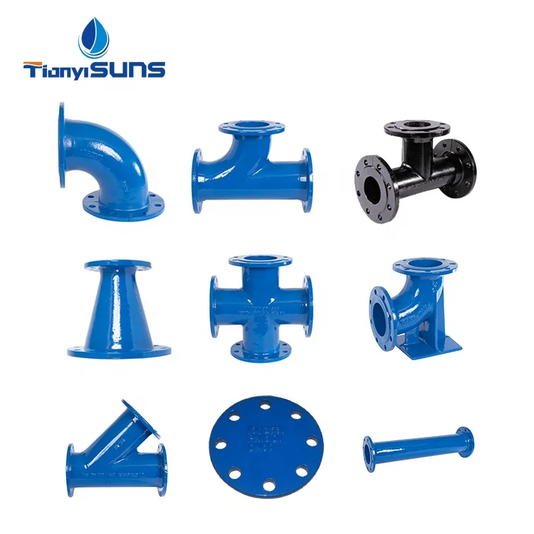 High Quality ISO2531 DI Double Flanged Fittings 45 Degree Bend Ductile Iron Pipe 45 degree Elbow