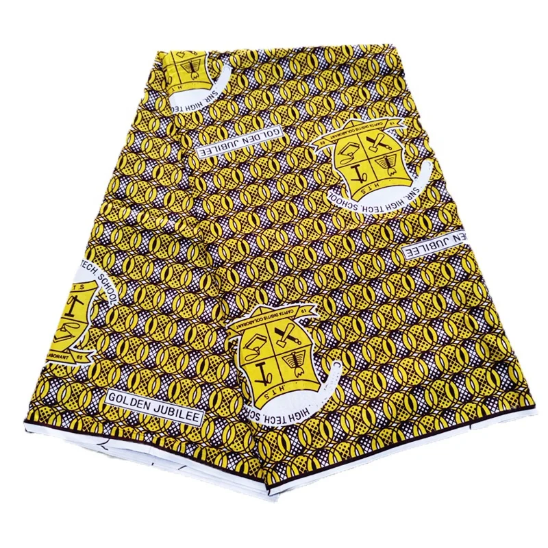 Custom design african cotton dress ghana school uniform fabrics with logo