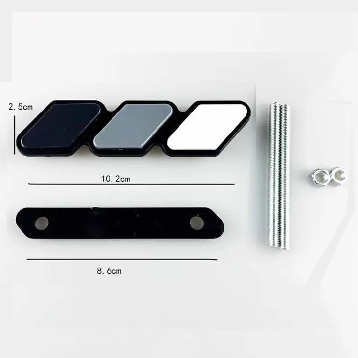 Wholesaler Hot Sale Fit Any Mesh Grille Car Decoration Auto Parts Acrylic 3 Colors Grill Badge Emblems For TOYOTA Tacoma