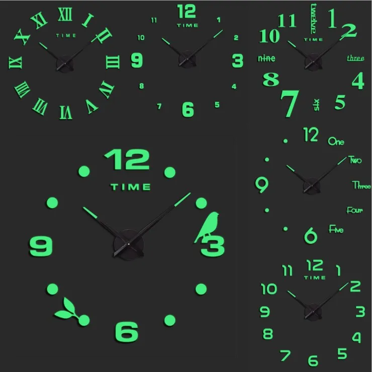 The Fine Quality Extra Large Letter Display Digital Led Wall Clock Illuminated Digital Big Wall Clock