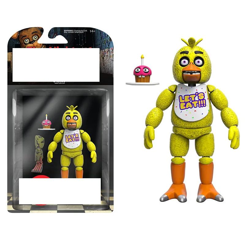 Hot Sale  Movable Joints Five Nights at Freddys Anime Action Figures Bonnie Foxy Freddy Nightmare Edition PVC figure Toy