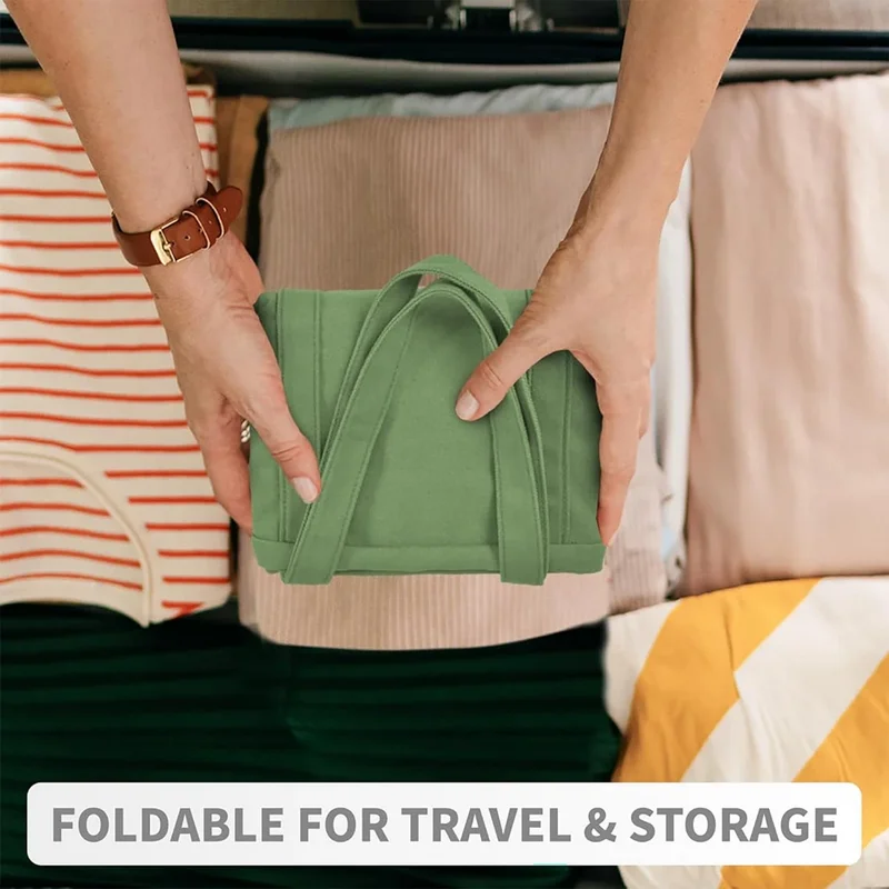 Hot large size colored beach women handbag calico canvas tote bag heavy duty vintage green canvas tote bag with magnet closure