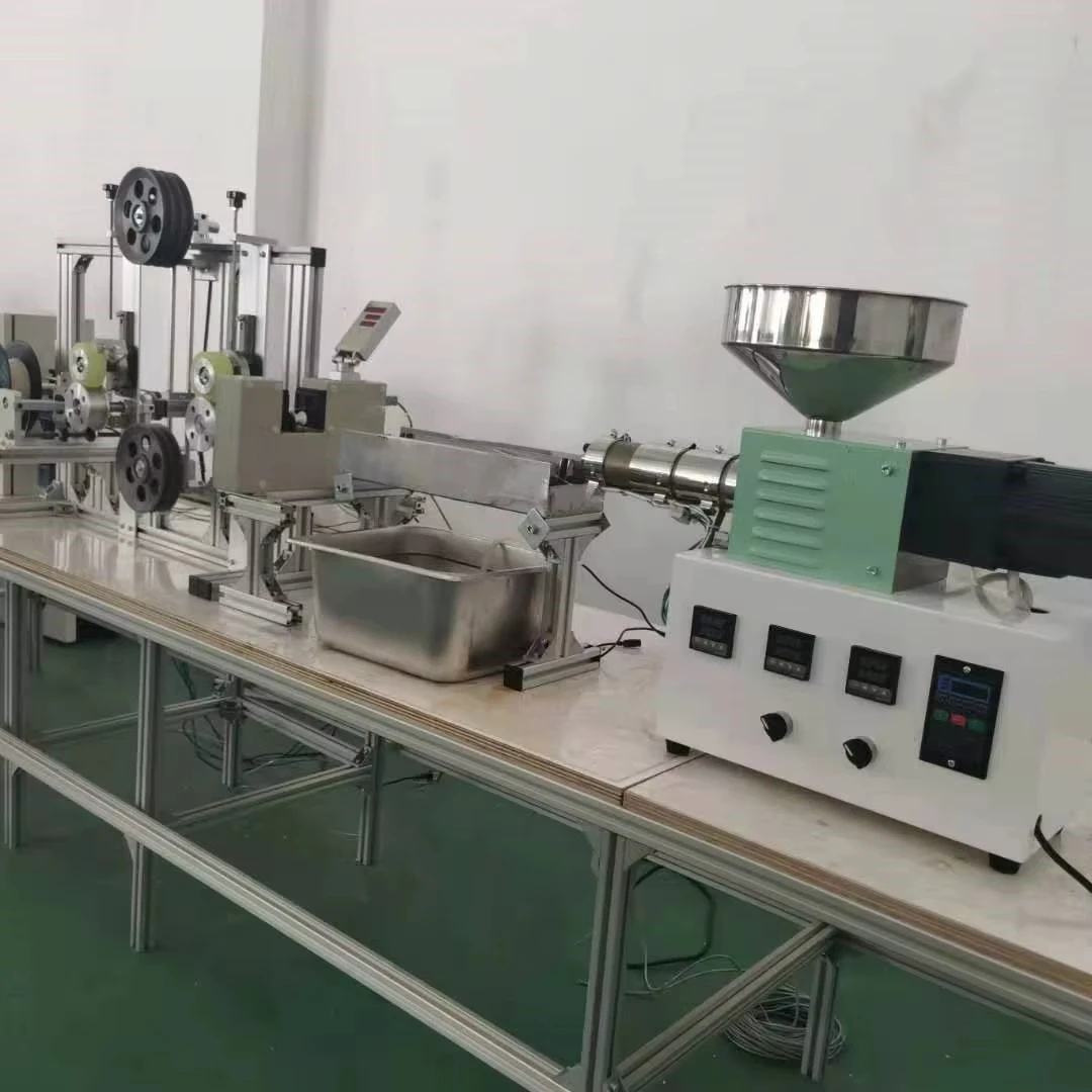 SJ25 experimental single screw extruder PE, PVC plastic rattan desktop laboratory extruder