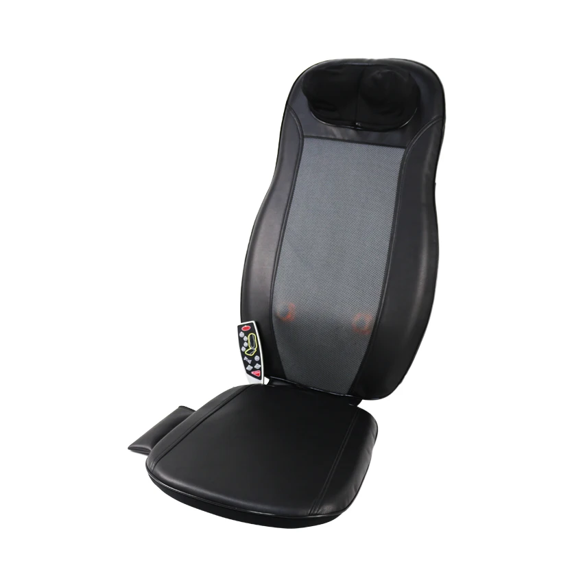 High Quality Back Vibration Lumbar Shiatsu Seat Red Light 3D Kneading Massage Chair Cushion For Home Office Chair Car Seat