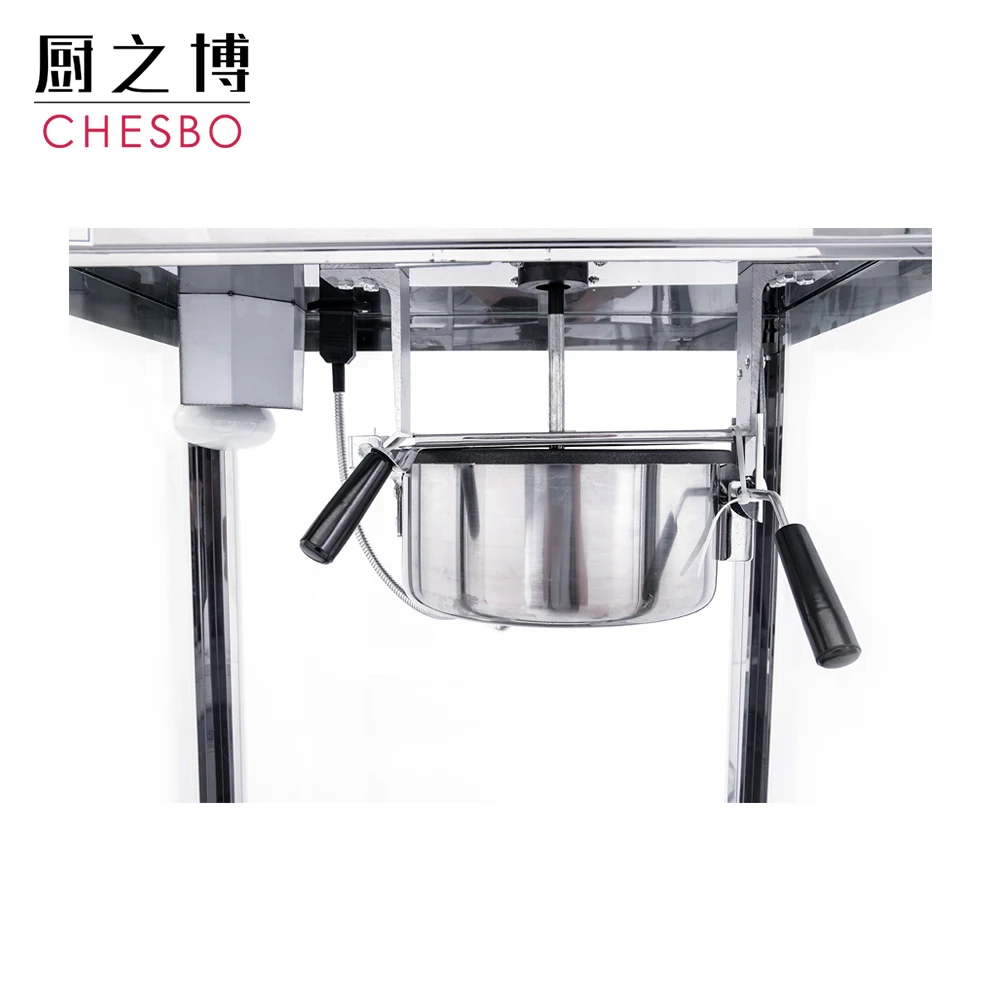 8oz commercial stainless steel portable popcorn machine for snack bars, cinemas and medium supermarkets