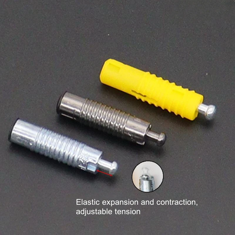 Furniture Expansion Rod Wood Invisible Connector 2 in 1 Concealed Plastic Dowel Connecter Cam Bolt