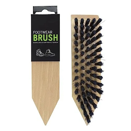 Factory Wholesale Custom Laser Logo Plastic Hair Wooden Shoe Cleaning Brush