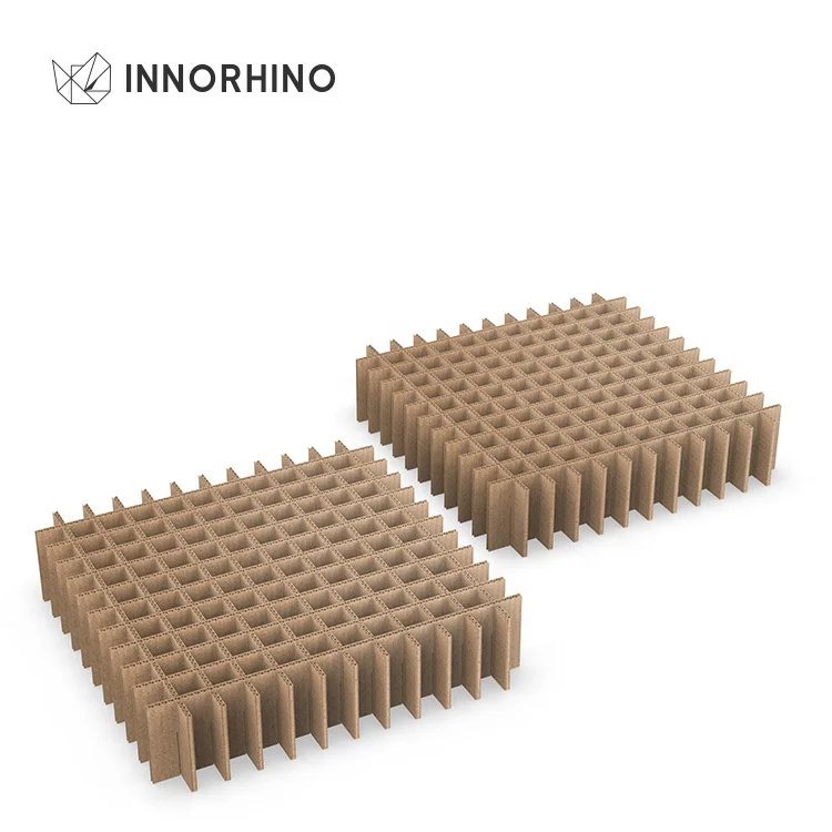 Оптовая продажа с фабрики Малый продукт нагрузка гофрированный картон 144 ячеек картонная коробка делитель INNORHINO