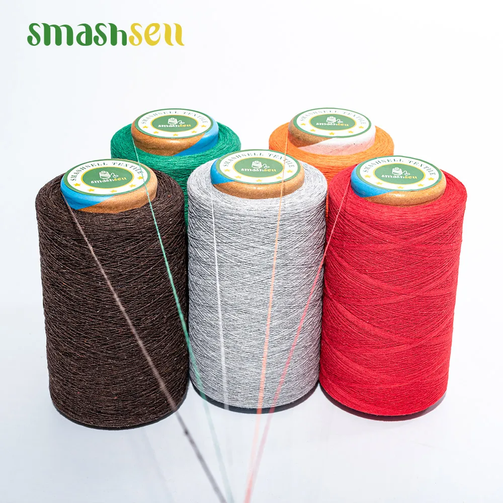 Factory direct dyed GOTS organic yarn 100% cotton ring spun recycled cotton yarn for knitting