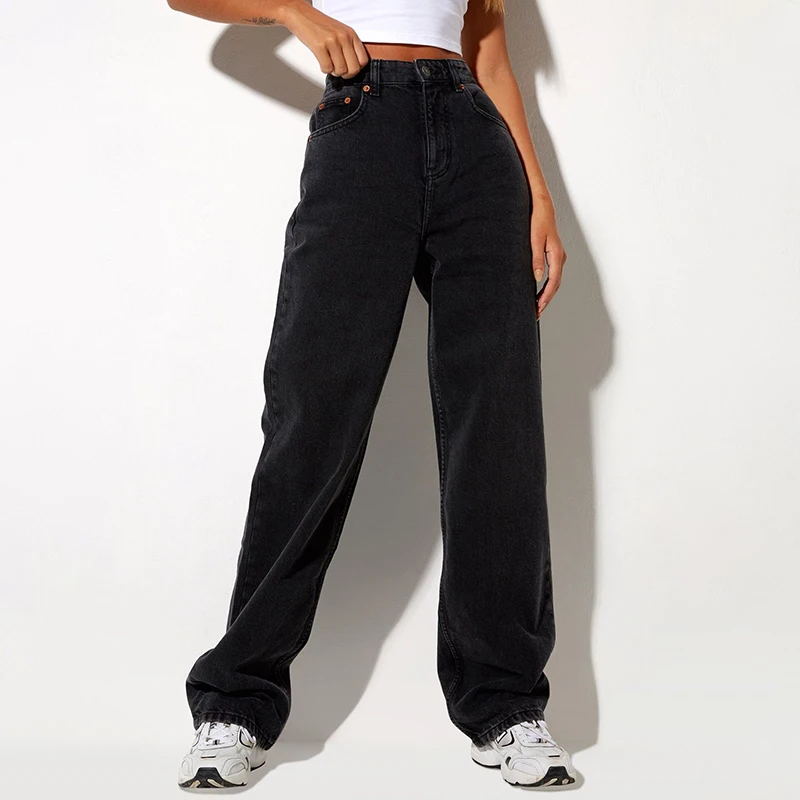 WWJ-014-1 Hot sale new designer loose jeans for women stylish street boyfriend jeans for women