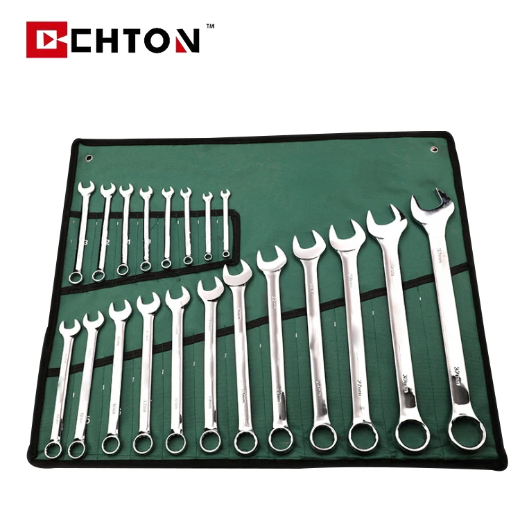 20 PCS 6-32mm Key Gear Ring Metric Combination Spanners Car Repair Tool Combination Wrench Set