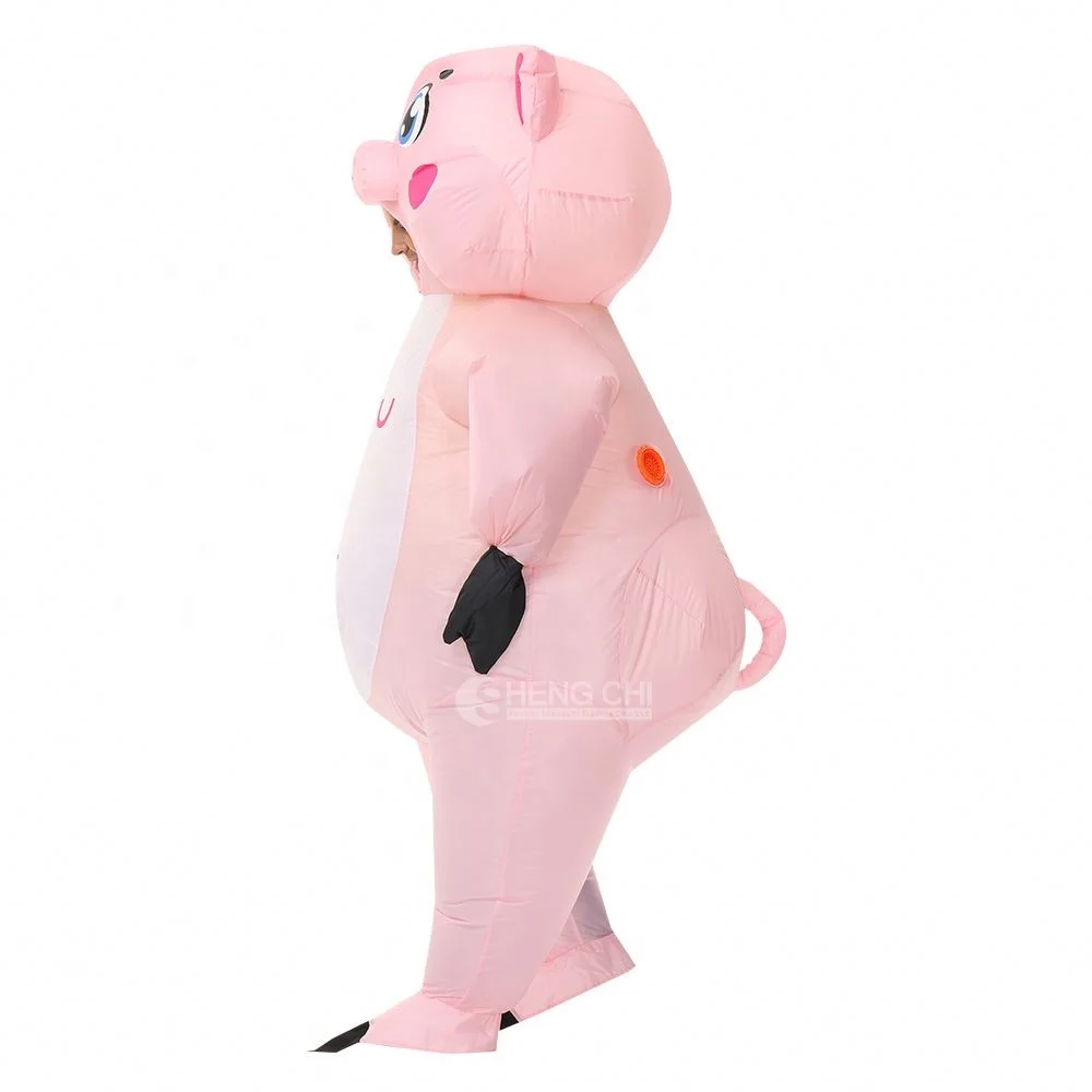 Factory low-priced wholesale of carnival Halloween party inflatable costumes anime pig inflatable mascot costumes