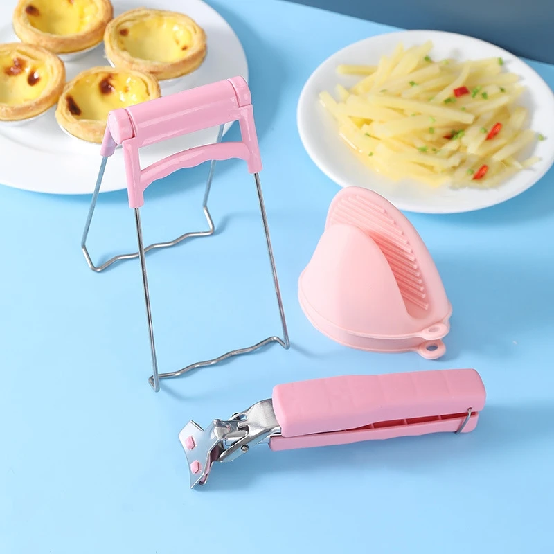 Bowl Clip Gripper Clips Retriever Tongs for Lifting Hot Dishes Bowl Pot Pan Plate from Pot Microwave Oven Air Fryer