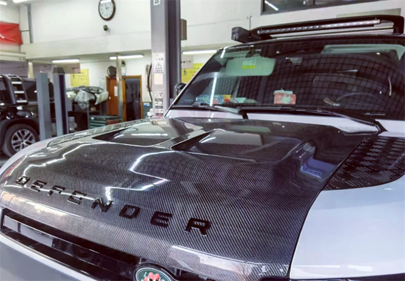 G-style body kit for 20-21 year new Land Rover Defender forged carbon fiber hood