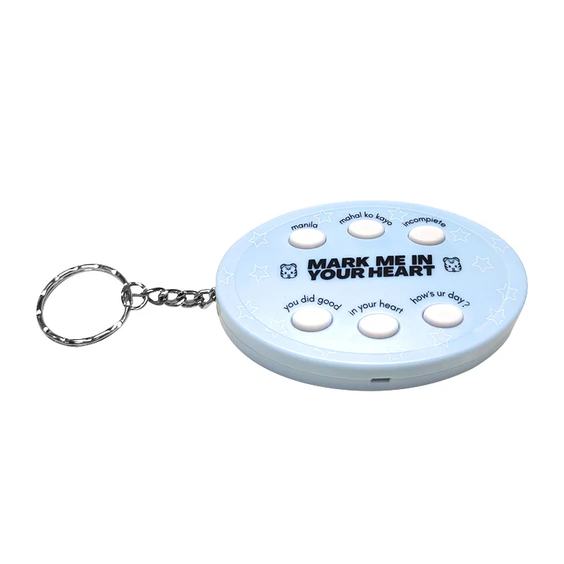 Promotional Gifts Cheap audio button sound keychain custom sound keychain/talking keychain keyring