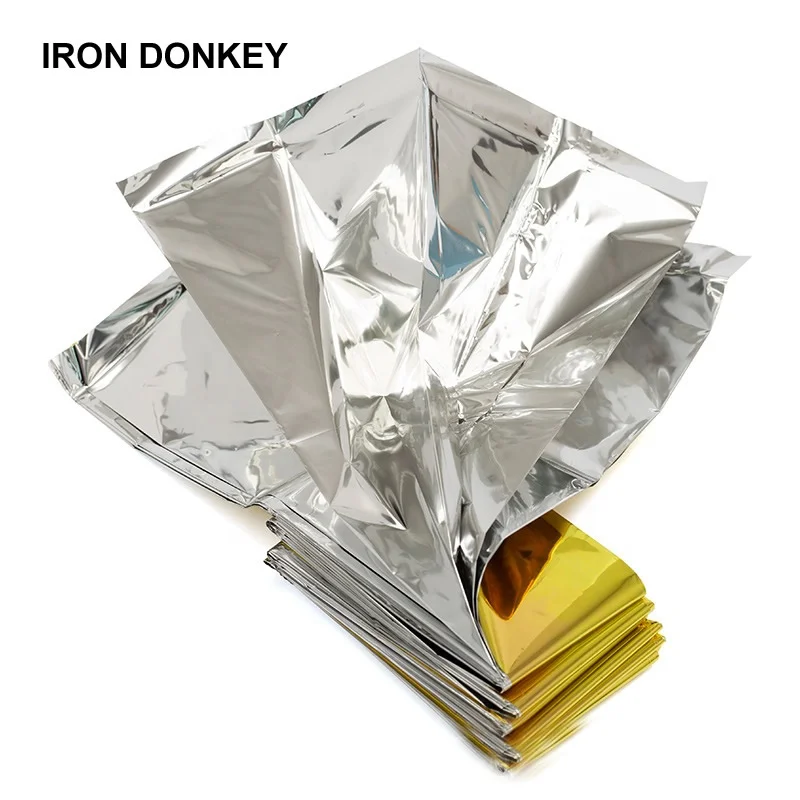 IRONDONKEY Outdoor Folding 210 * 160CM Emergency Blanket Protective Warmth First Aid Sleeping Bag