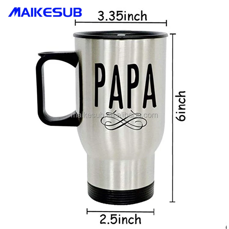 14oz White Custom Print Metal Tumbler Wholesale Stainless Steel Travel Mug Kids Sublimation Blank Coffee Car Cup New