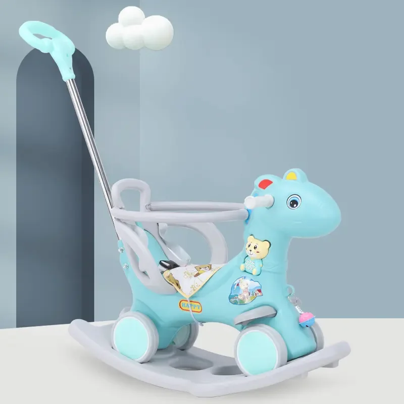 2024 new model rocking horse kids plastic ride on toy baby rocking horse toy