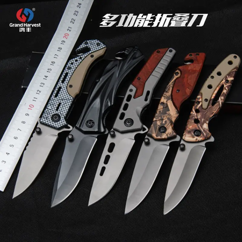 Лидер продаж 2022 многофункциональный высококачественный складной нож для кемпинга из нержавеющей стали 420